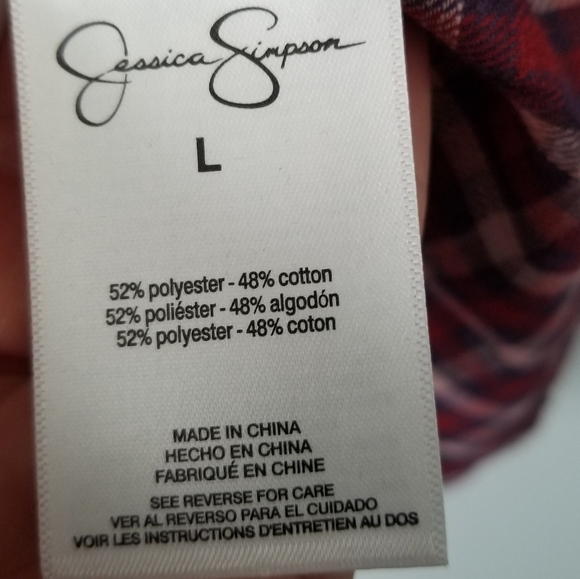 Jessica Simpson Sadie Ruffle Button Down Shirt - Picture 6 of 9